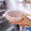 	Babyono talerz silikonowy z przyssawką i przykrywką - różowy