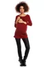 BLUZA DO KARMIENIA NA CIĄŻE TUNIKA BORDO