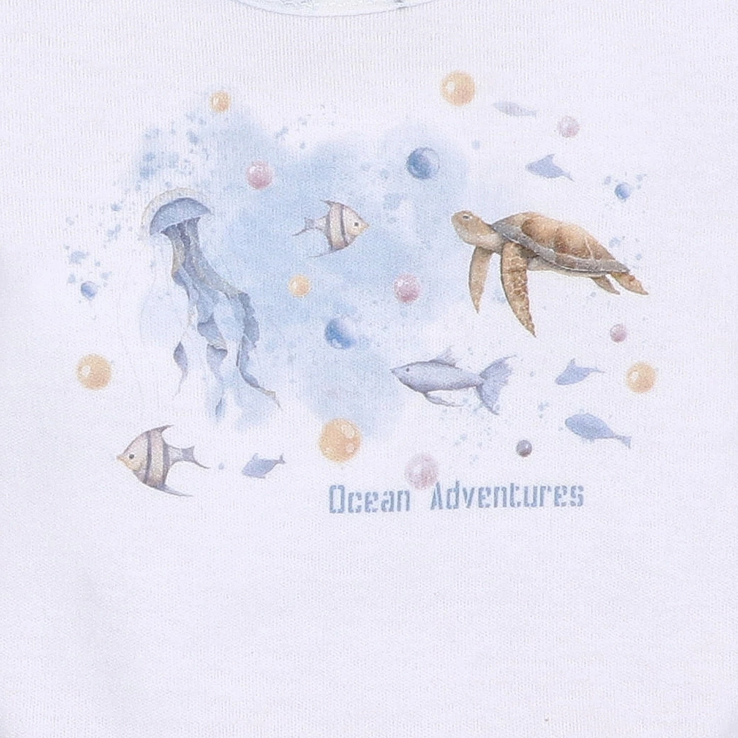 T-shirt Niemowlęcy Sea Of Joy Z Bawełny Organicznej Nadruk Biały