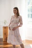 Sukienka ciążowa do karmienia Lovely Dress Midi rękaw 3/4 kolorowe gałązki
