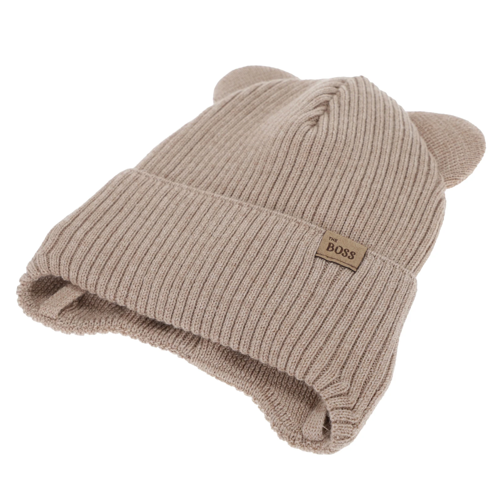 Czapka i komin dla chłopca zimowy komplet, szmaragdowy, 100% wełniany merino,  podszyty bawełną, Flurix