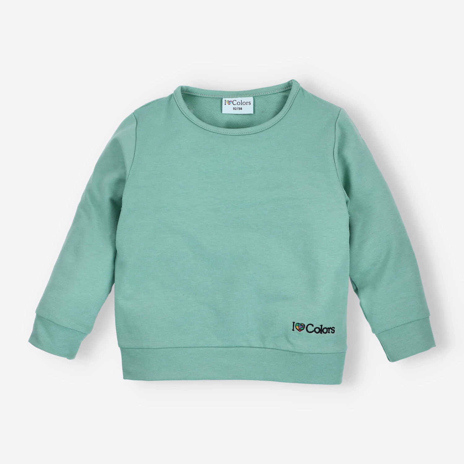 Bluza Dresowa Dziewczęca Z Długim Rękawem Zielona