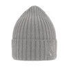 Czapka zimowa damska, szara, 100% wełniana merino Ariga