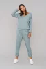 Karina komplet dresowy damski długi rękaw. długie spodnie miętowy