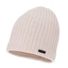 Czapka zimowa damska, jasnoróżowa, z wełną merino Soletta