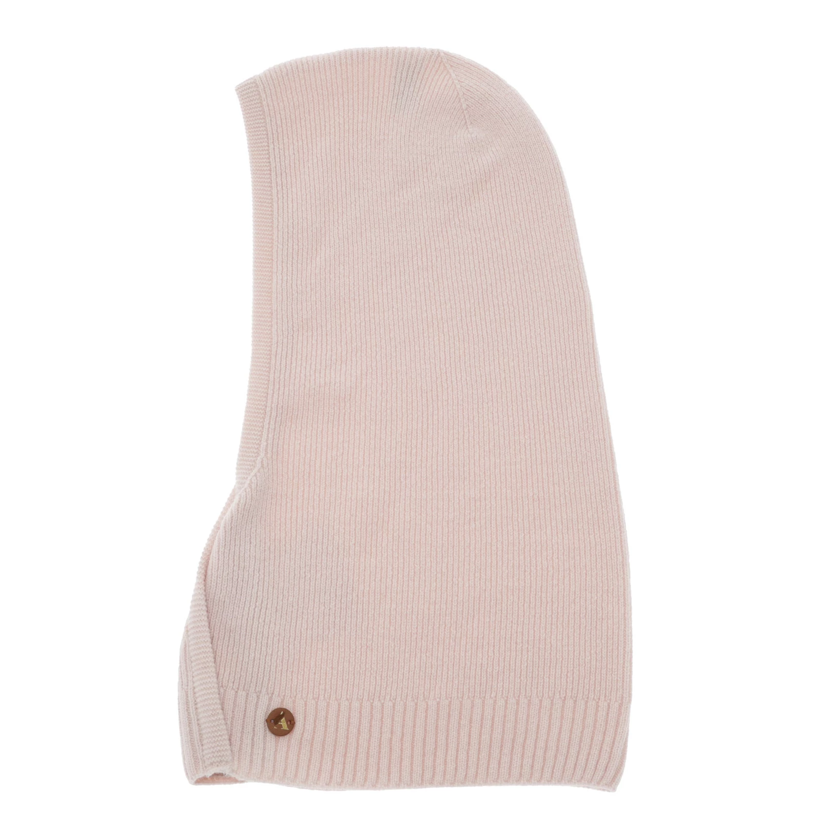 Kominiarka jesienna, zimowa, damska, różowa, wełna merino z kaszmirem, Kiruna