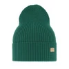 Czapka damska zimowa, wiosenna, zielona, 100% wełniana merino, Sophie