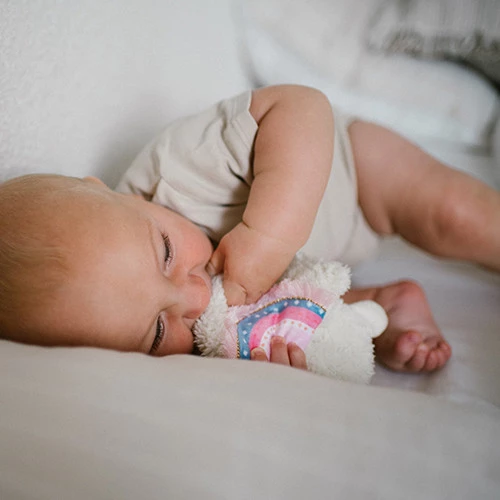 Babyono Przytulanka Szeleścik Lama Lulu Różowy