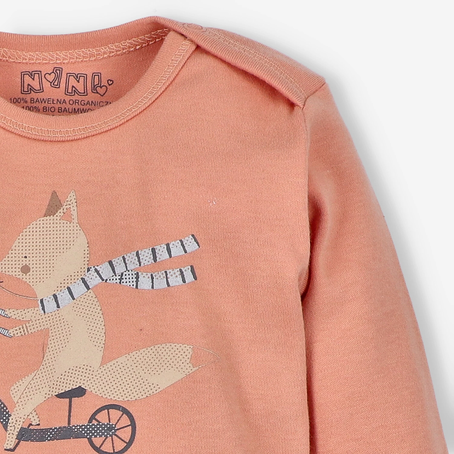 Body niemowlęce Cute cars z bawełny organicznej dla chłopca - pomarańczowe