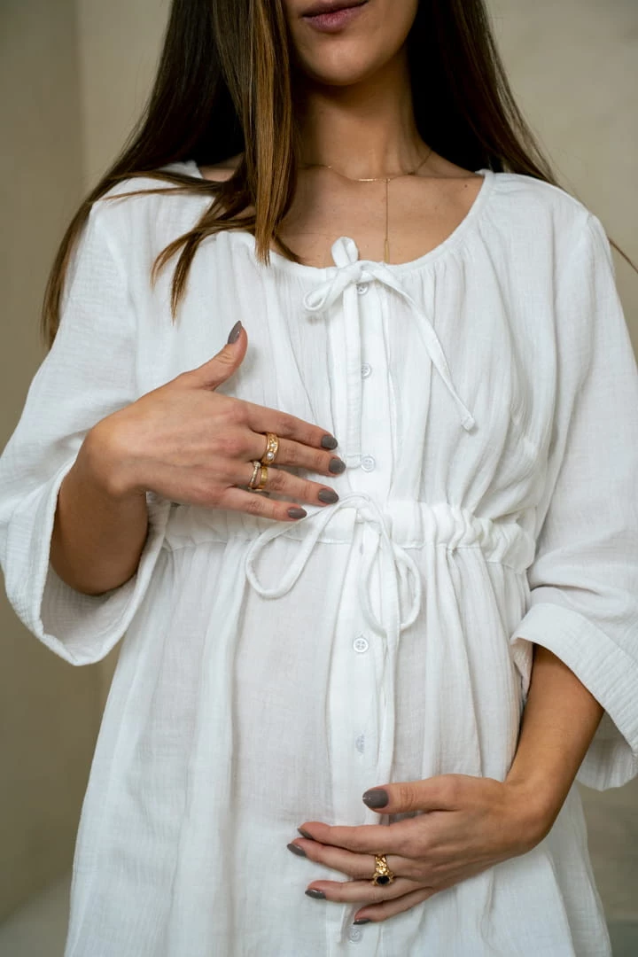 Bluzka Muślinowa biała  Premium CAFÉ LATO