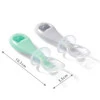 Babyono Łyżeczki Ergonomiczne Dla Dzieci - Mięta i Szary