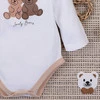 Body kopertowe z bawełny organicznej Lovely Bears