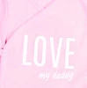 Body niemowlęce kopertowe LOVE MY DADDY - różowe