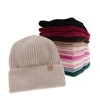 Czapka zimowa damska, kremowa, 100% wełniana merino Isla