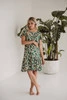 Sukienka ciążowa i do karmienia Lovely Dress zielona krótki rękaw