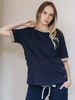 T-Shirt ciążowy granat z kawą