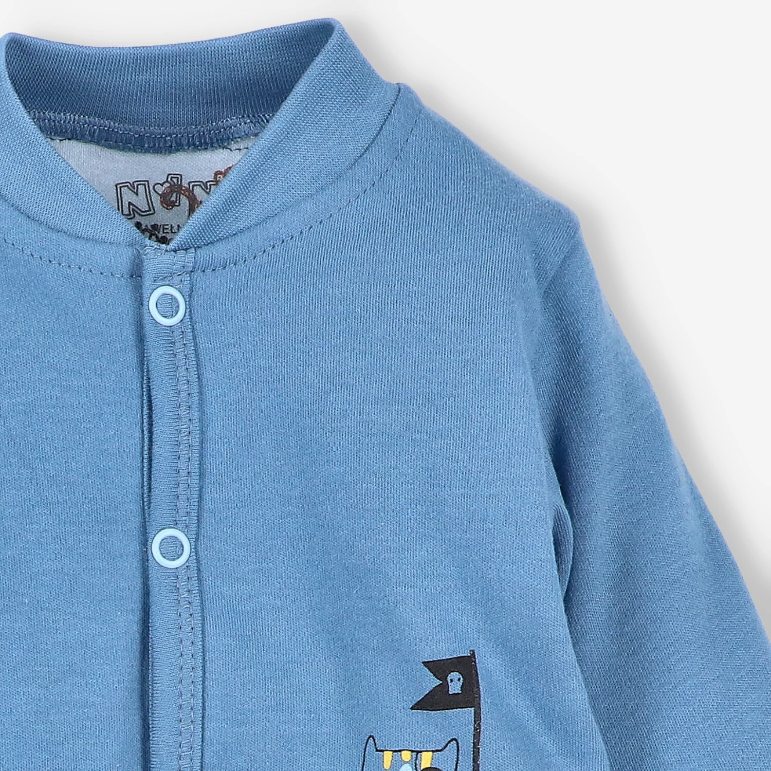 Bluza dresowa Piraci rozpinana z bawełny organicznej dla chłopca