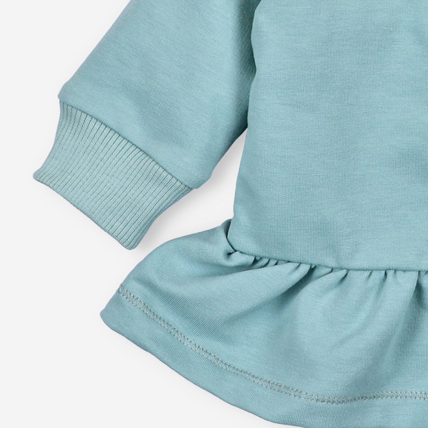 Zielona bluza niemowlęca Fun In The Sun z bawełny organicznej dla dziewczynki
