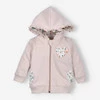 Bluza dresowa Pink flowers z bawełny organicznej dla dziewczynki