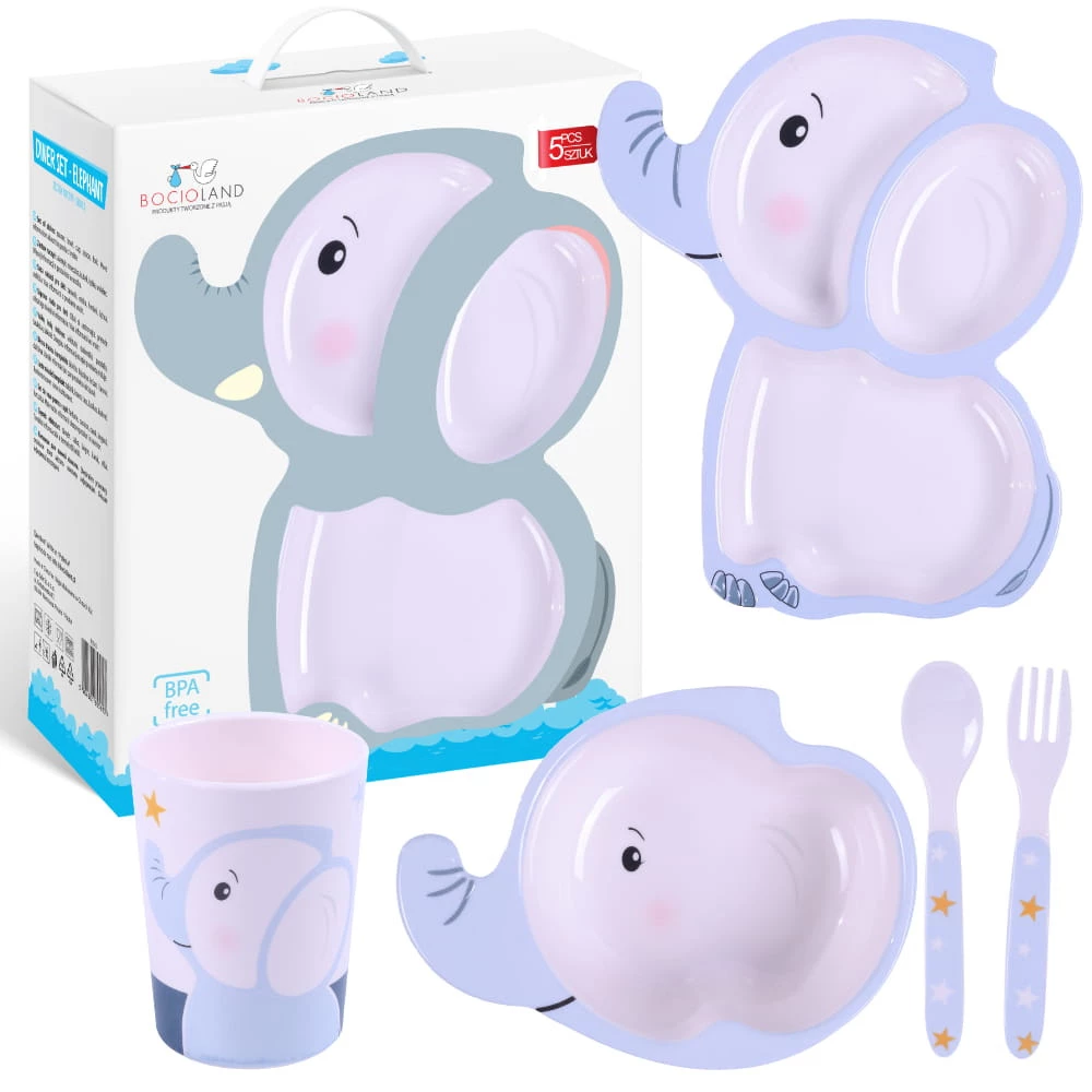 Zestaw Naczyń 5el. - Słoń