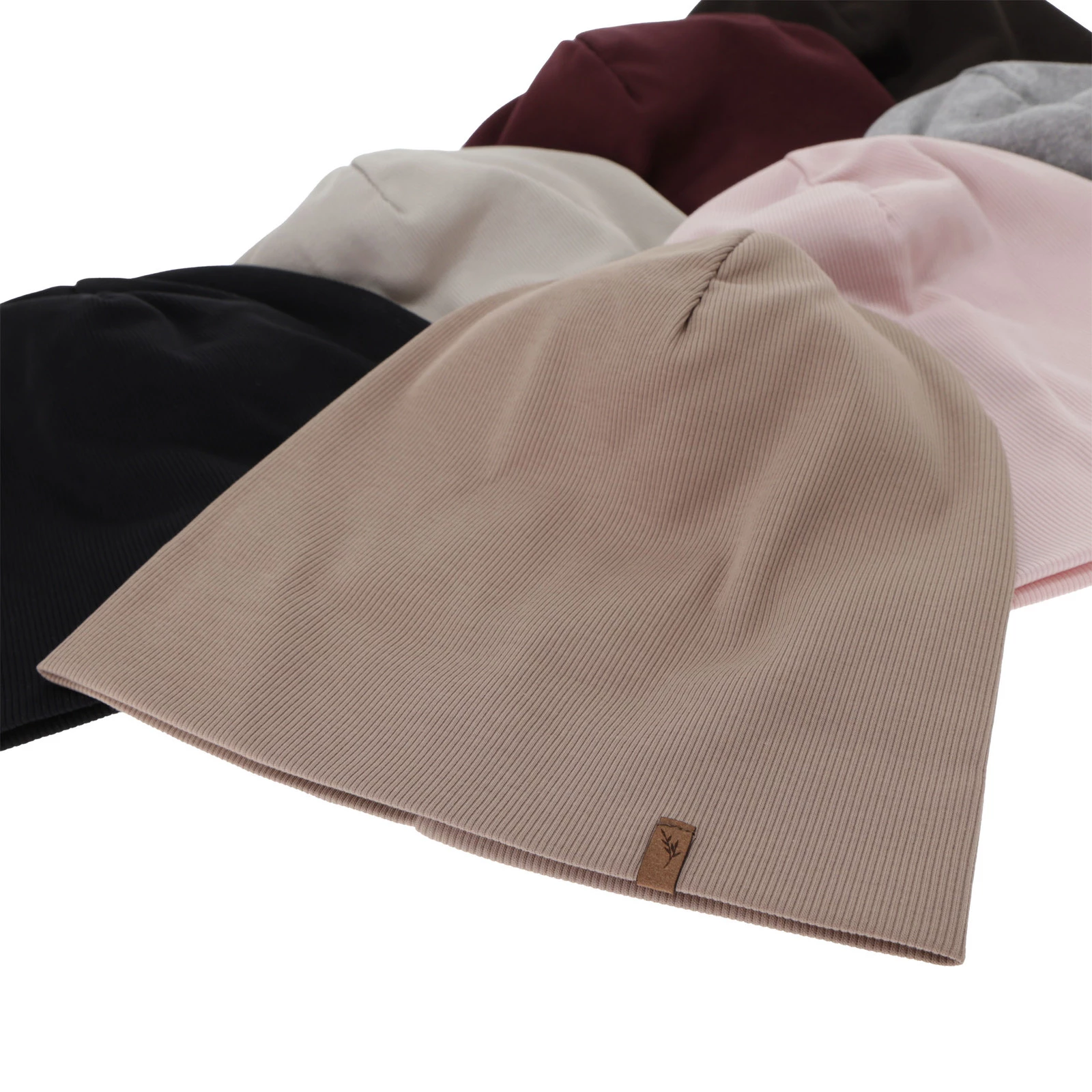 Czapka jesienna, wiosenna damska, szara, bawełniana Zenita