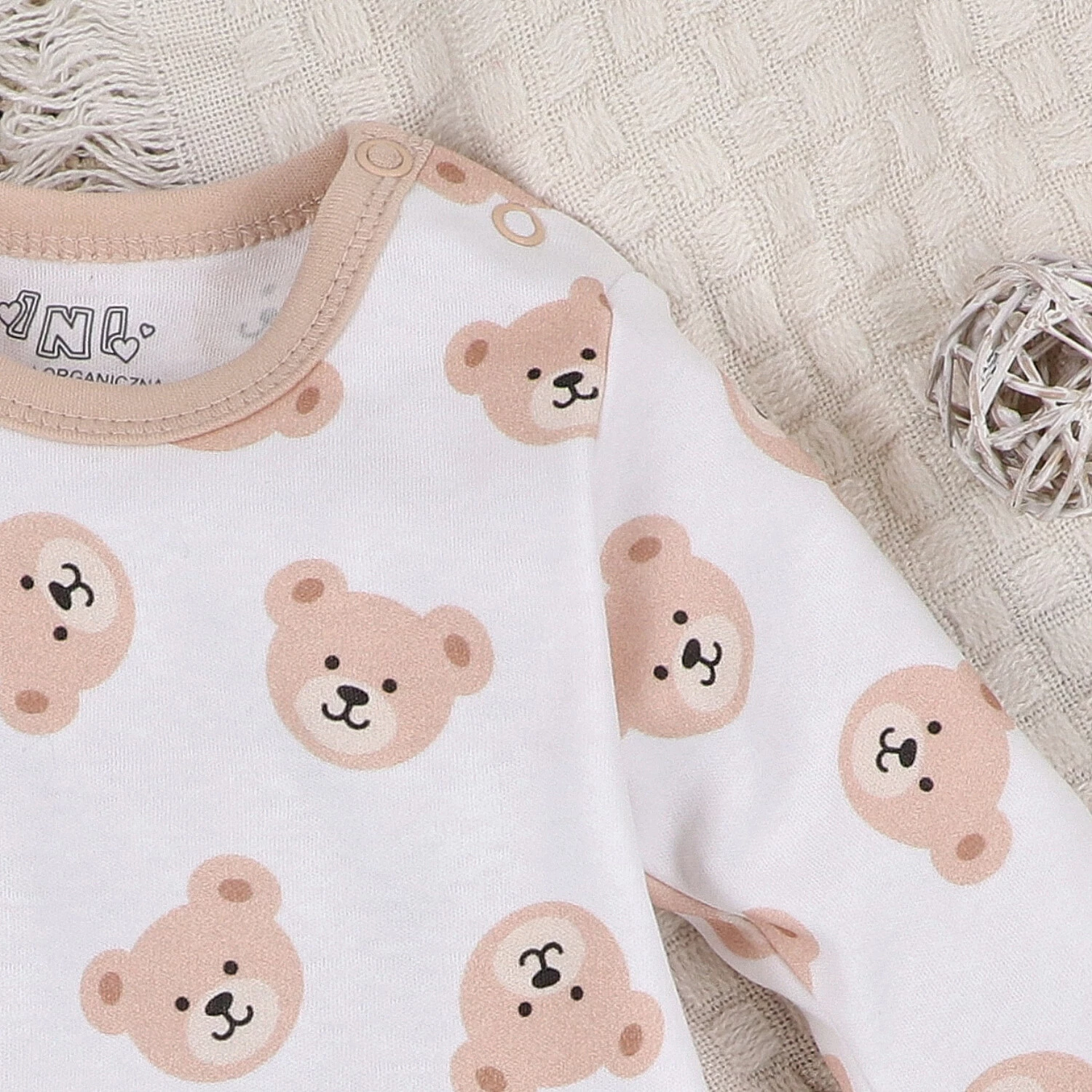 Sukienka niemowlęca Sweet Bears z bawełny organicznej