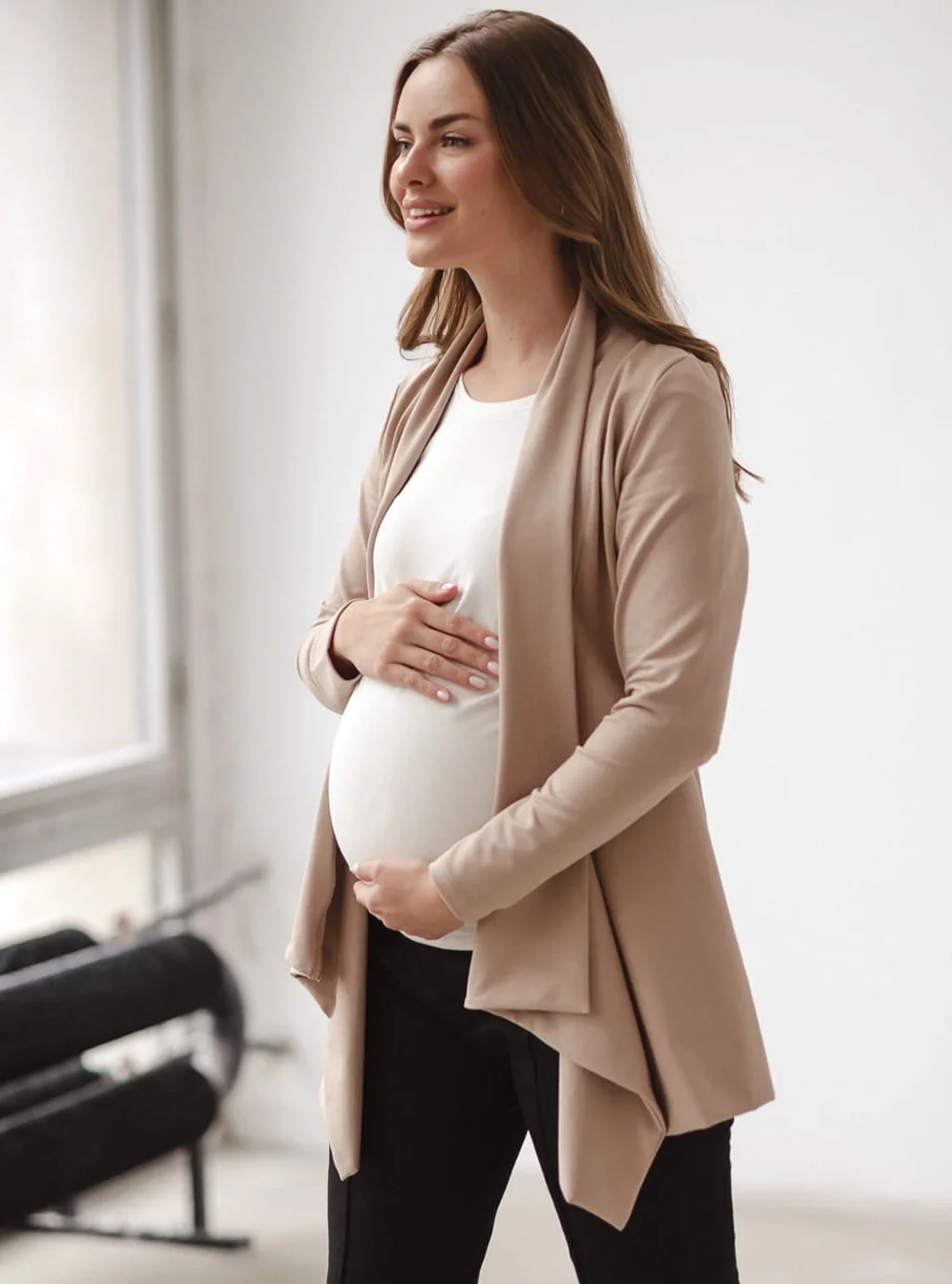 Kardigan ciążowy Mama Wrap Beżowy