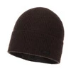 Czapka wiosenna, jesienna męska, brązowa, 100% wełniana merino Fleur