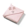 Babyono okrycie kąpielowe bambusowe 100 x 100 - różowy