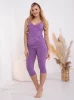 Legginsy Ciążowe Rybaczki Gaja - Lila