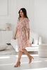 Sukienka ciążowa i do karmienia Lovely Dress rękaw 3/4 wzorki na ecru