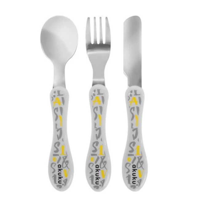 Akuku Sztućce dla dzieci ze stali szlachetnej