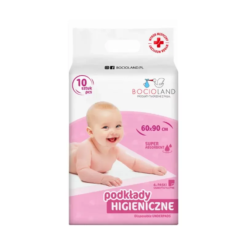 Bocioland Podkład Jednorazowy 60x90 X10szt