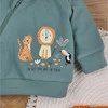 Dziecięca bluza dresowa Wild Animals z bawełny organicznej