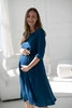 Sukienka ciążowa i do karmienia Lovely Dress Midi rękaw 3/4 poseidon