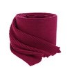 Szalik zimowy damski, amarantowy, 100% wełniany merino, Jessica