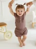 Body Niemowlęce KR Bamboo Muslin Girl - Choco