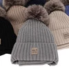 Czapka i komin dla chłopca zimowy komplet, niebieski, 100% wełniany merino, podszyty wełnianym polarem, wiązany Morti