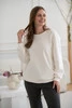 Bluza ciążowa i do karmienia oversize Milk It Easy! śmietankowa z printem