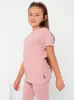 T-shirt Basic Kids - Pudrowy