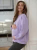 Bluza ciążowa i do karmienia oversize Milk It Easy! liliowa