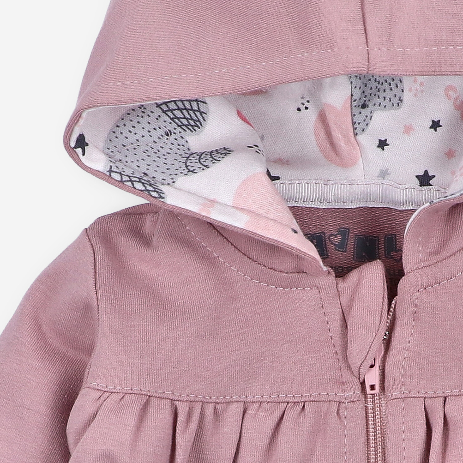Bluza dresowa z kapturem My Best Friends z bawełny organicznej dla dziewczynki