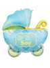 Balon Wózek Baby Boy 60x60cm - niebieski