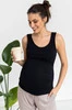 Top ciążowy i do karmienia Milky Nap czarny