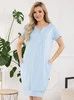 Koszula ciążowa Sunny Midi - Baby Blue