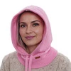 Kominiarka zimowa damska, różowa, z wełną merino, Elizabeth