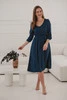Sukienka ciążowa i do karmienia Lovely Dress Midi rękaw 3/4 granatowa