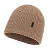 Czapka zimowa męska, camel, 100% wełniana merino, Thorin