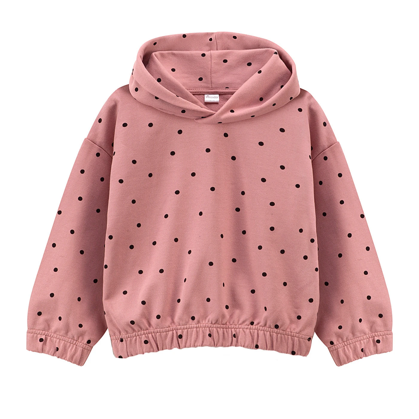 Bluza z kapturem TRES BIEN roz,groszki