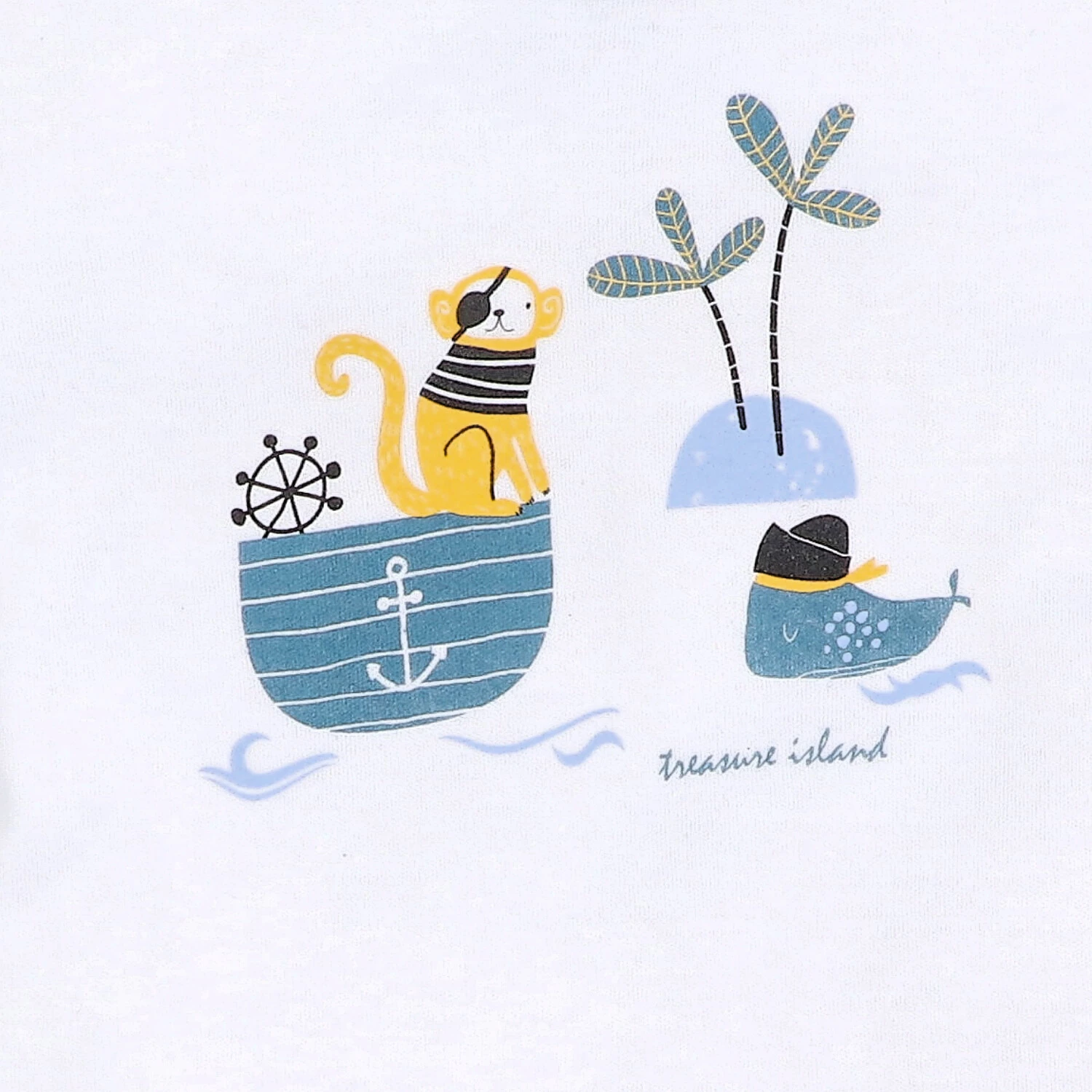 T-shirt niemowlęcy Piraci z bawełny organicznej dla chłopca